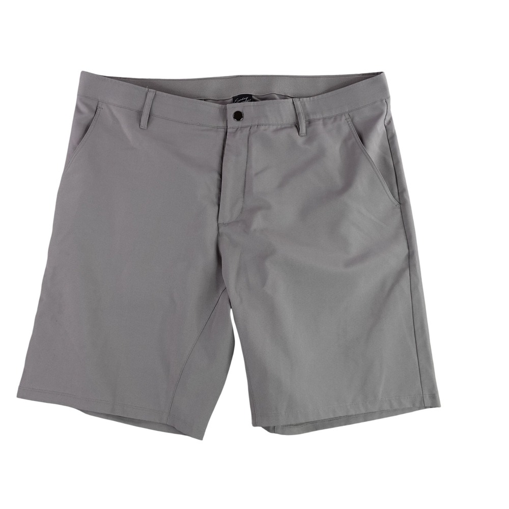 Sunday Swagger Golf Shorts Mens 38 Gray Performance Activewear Stretch Solid